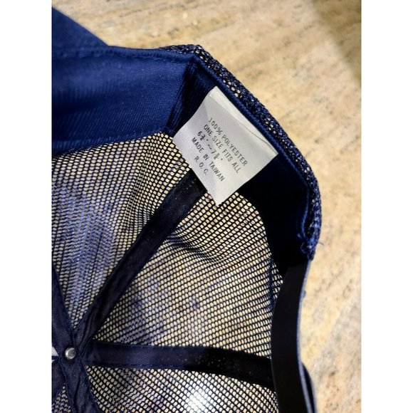 Vintage Intapol Cap Hat Mesh Snap Back Blue Toppers Inc One Size Fits All - Picture 4 of 5